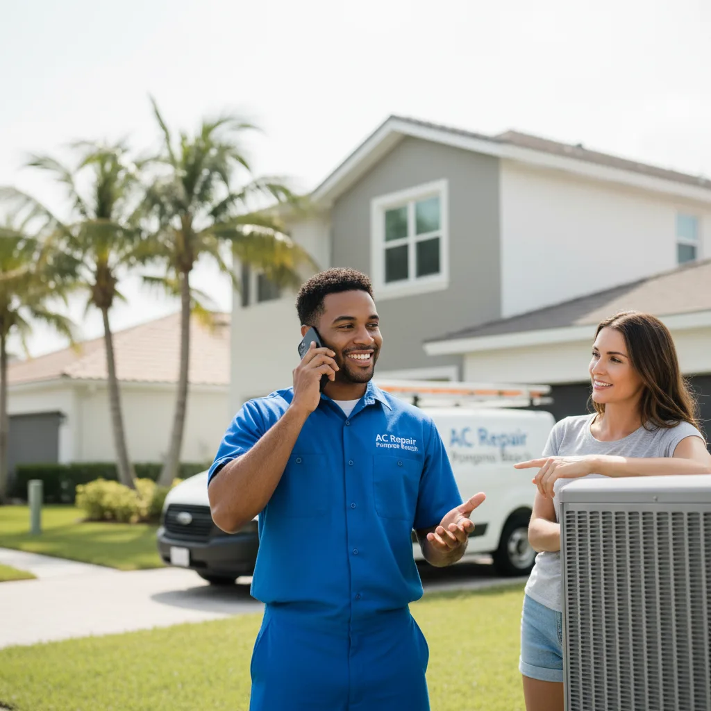 AC Repair Pompano Beach customer support in Pride